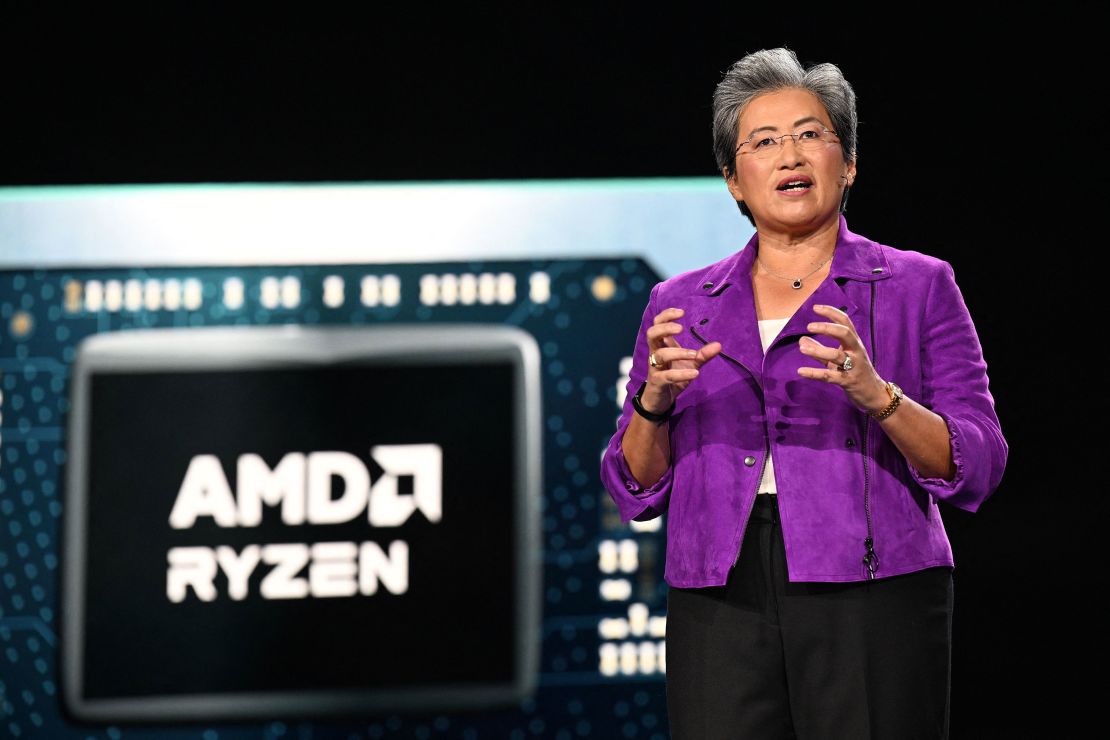AMD Chair and CEO Lisa Su speaks at the AMD Keynote address during the Consumer Electronics Show (CES) on January 4, 2023 in Las Vegas, Nevada. (Photo by Robyn BECK / AFP) (Photo by ROBYN BECK/AFP via Getty Images)